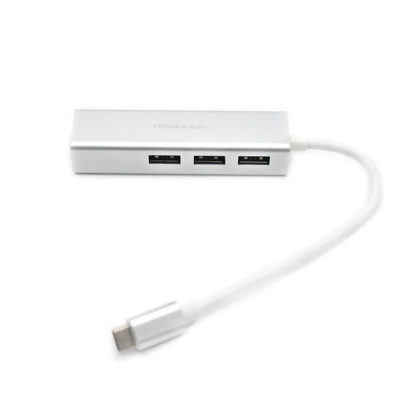 Hub Tipo C Tecnolab USB 3.0 - RJ45 - ElectroMundo.  1