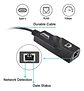 Adaptador Usb C 3.0 Rj45 Gigabit Ethernet 10/100/1000 Mbps - ElectroMundo  - Miniatura 5