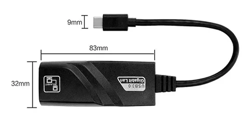 Adaptador Usb C 3.0 Rj45 Gigabit Ethernet 10/100/1000 Mbps - ElectroMundo  4