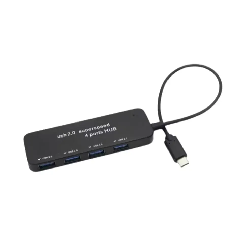 Hub USB-C 2.0 a 4 Puertos USB 2.0 BIRLINK - ElectroMundo. 1