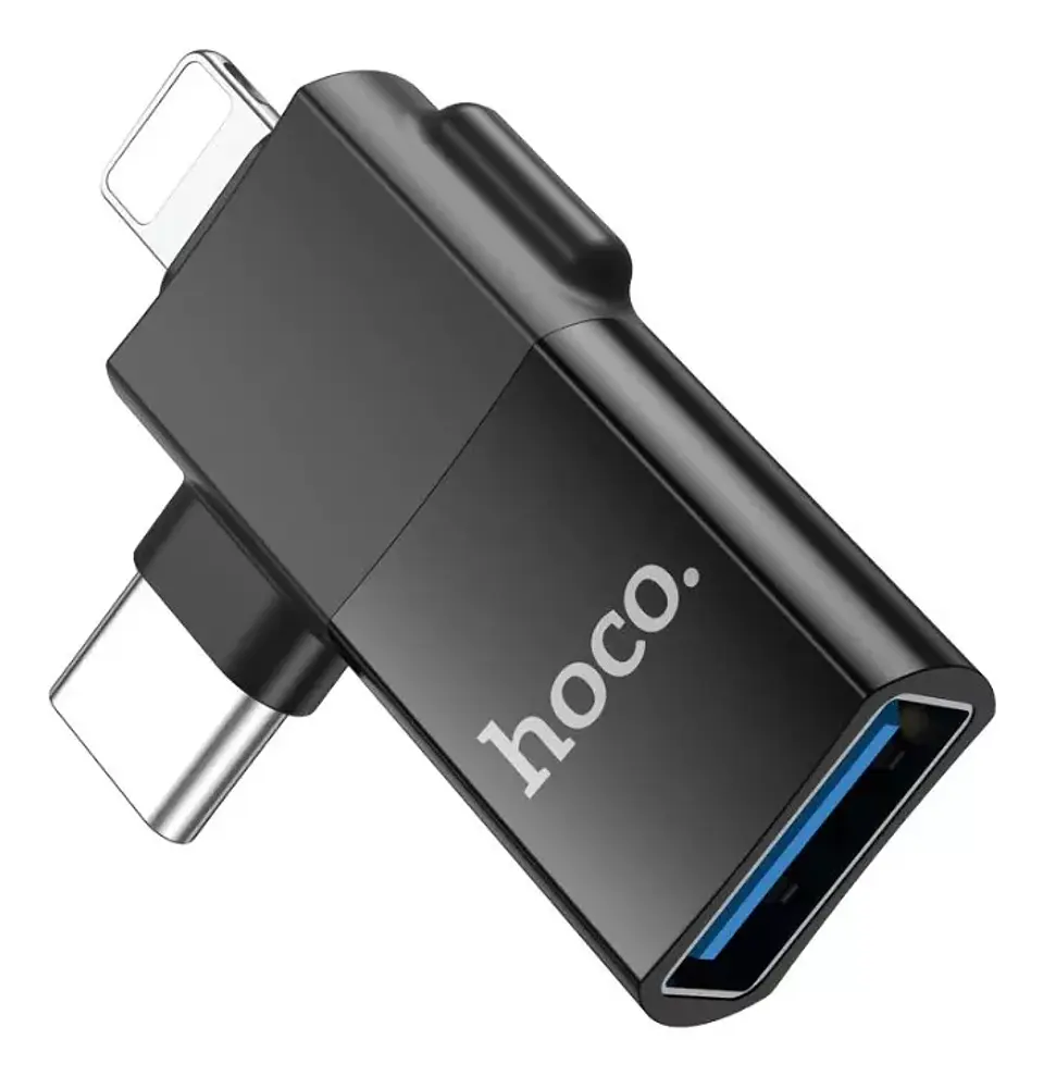 Adaptador Hembra USB a USB-C /Lightning Macho - ElectroMundo. 1