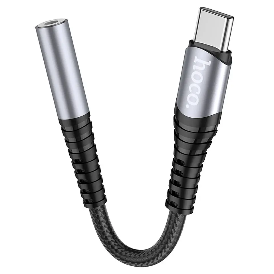 Adaptador Hoco de audio Tipo-C a auxiliar 3.5 - ElectroMundo  2