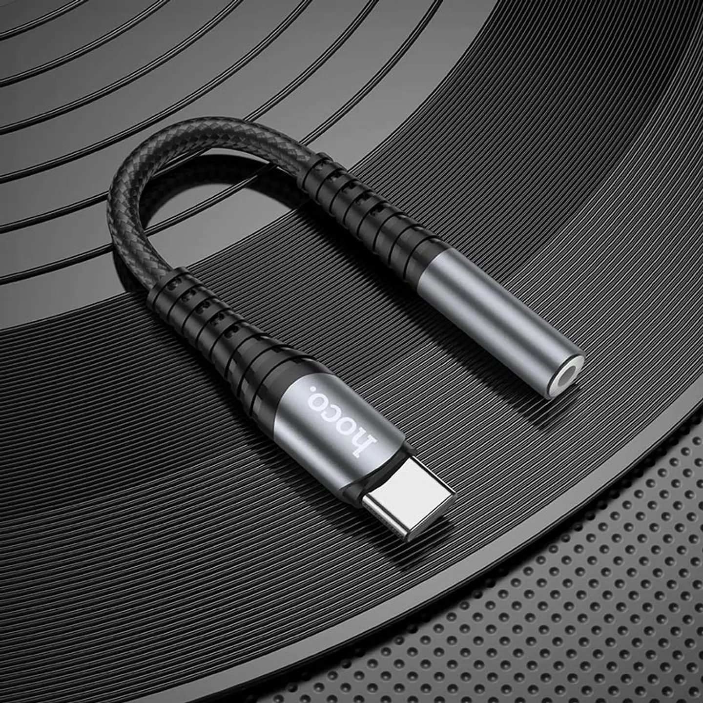 Adaptador Hoco de audio Tipo-C a auxiliar 3.5 - ElectroMundo  3