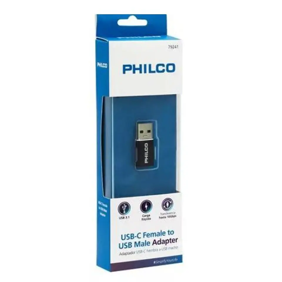 Adaptador Usb-c A Usb 10 Gbps Usb 3.1 Philco - ElectroMundo. 3