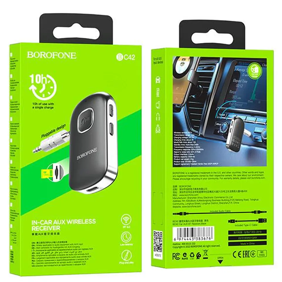 Receptor Bluetooth con conexión AUX-IN - ElectroMundo. 2