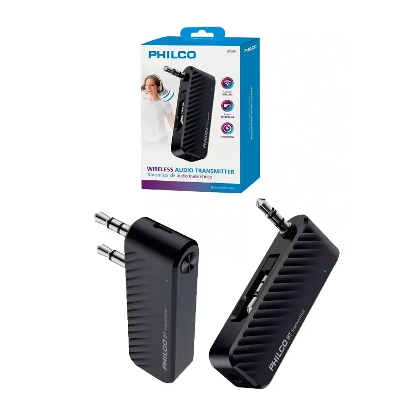 Transmisor Philco de Audio Bluetooth Recargable - ElectroMundo.  1