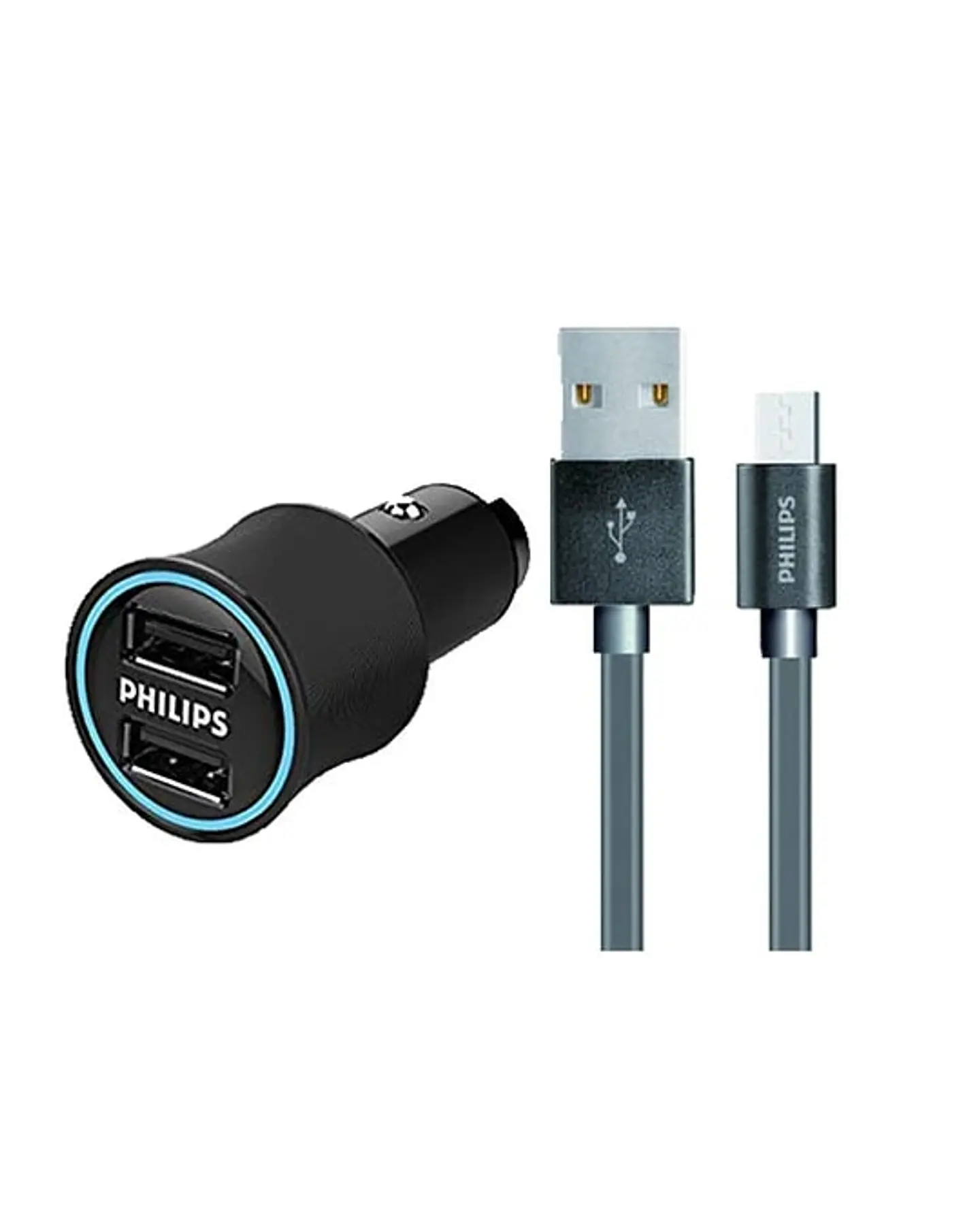 Cargador de Auto Doble3.1A Philips - ElectroMundo. 1