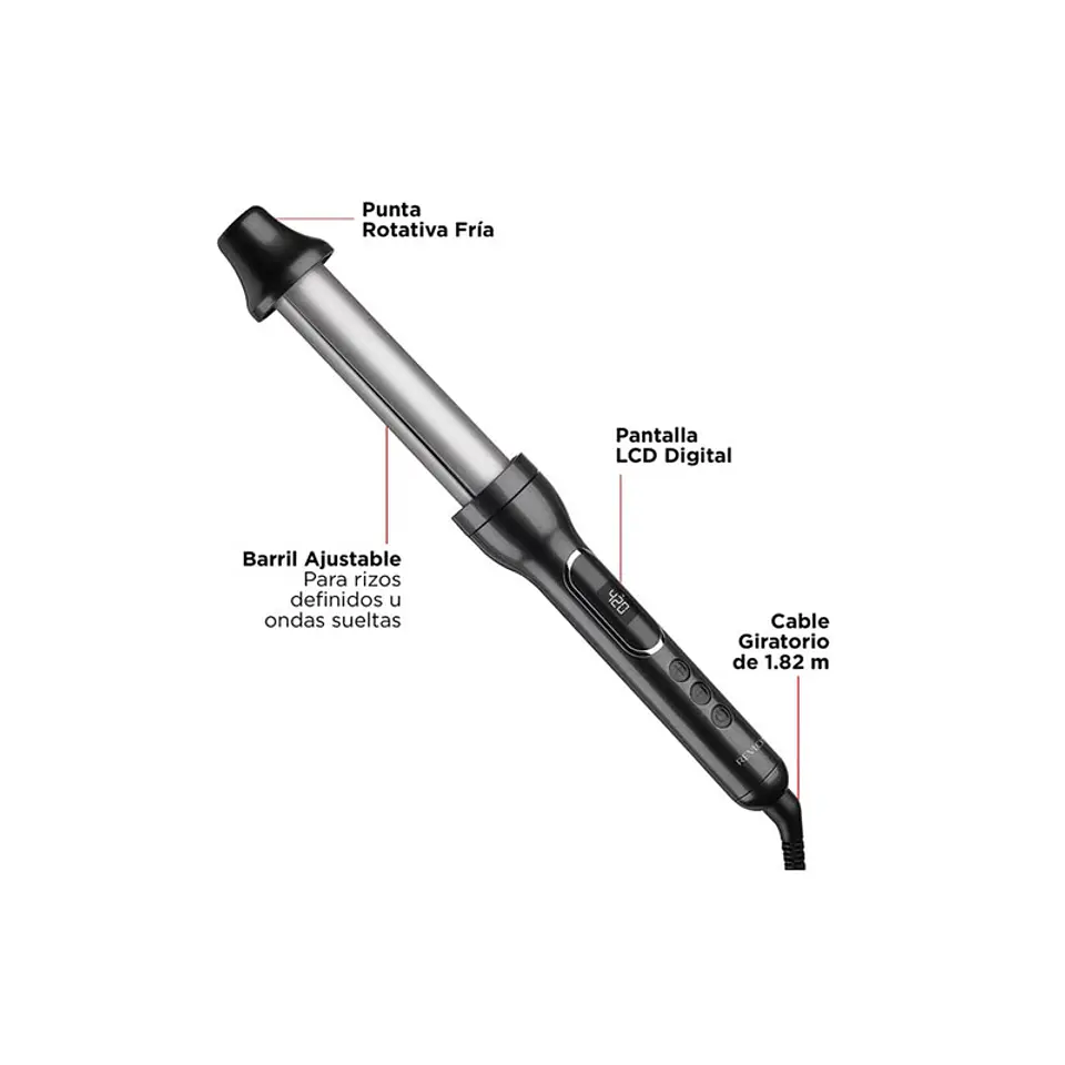 Rizadora De Pelo 2 En 1 Revlon Ajustable - ElectroMundo  2