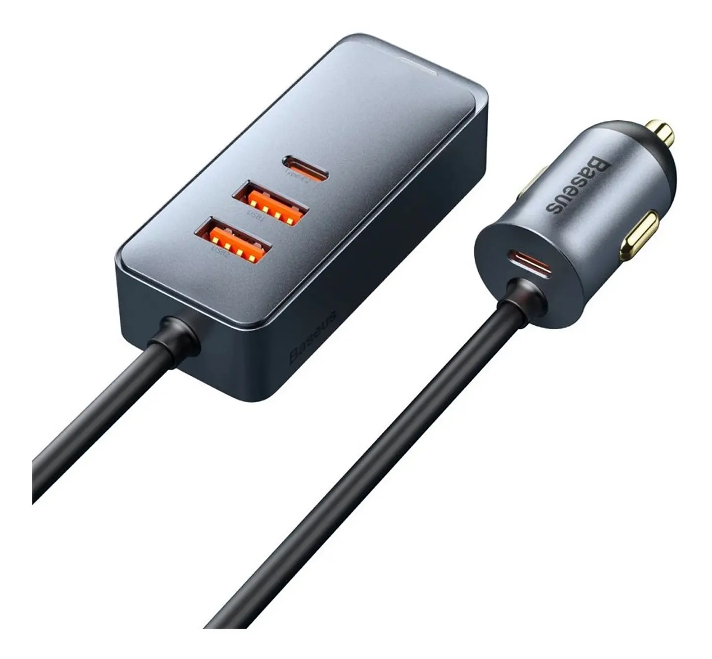 Cargador De Auto Multi Puerto Pps Usb Tipo C 120 W Baseus - ElectroMundo. 2