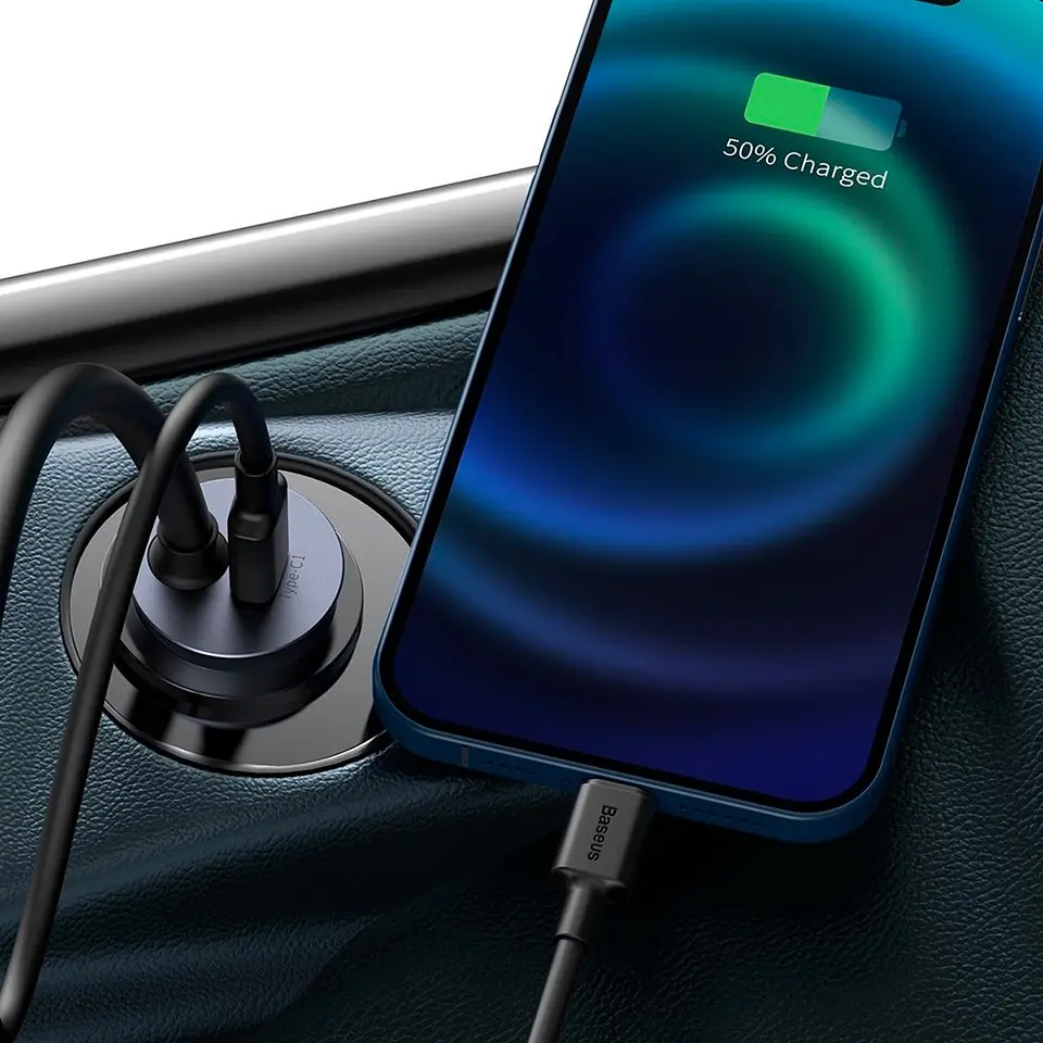 Cargador De Auto Multi Puerto Pps Usb Tipo C 120 W Baseus - ElectroMundo. 3
