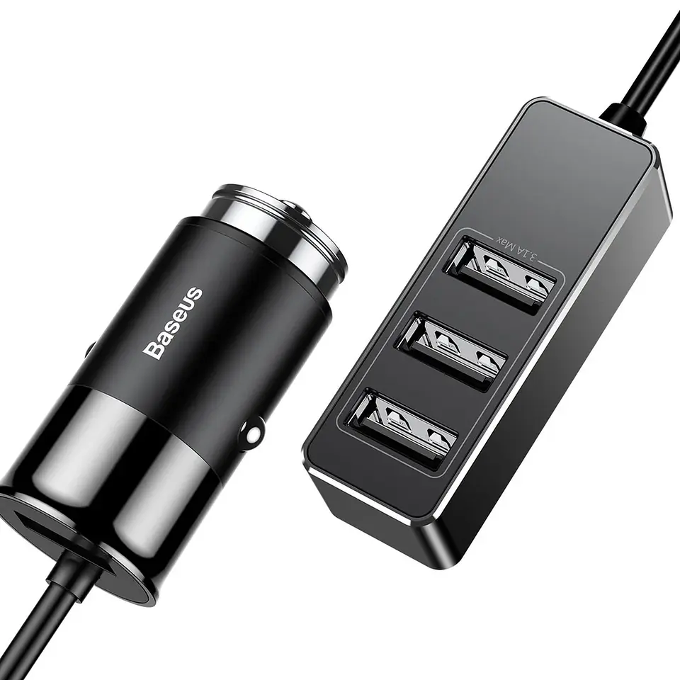 Cargador de Auto 4 USB 5.5 Amp Baseus - ElectroMundo. 1