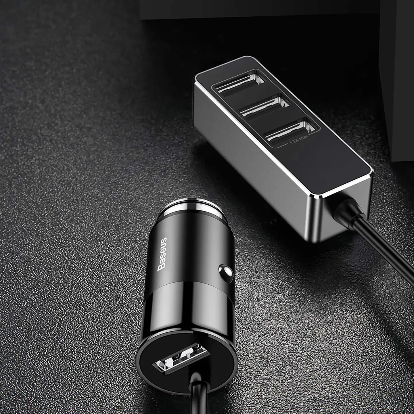 Cargador de Auto 4 USB 5.5 Amp Baseus - ElectroMundo. 2
