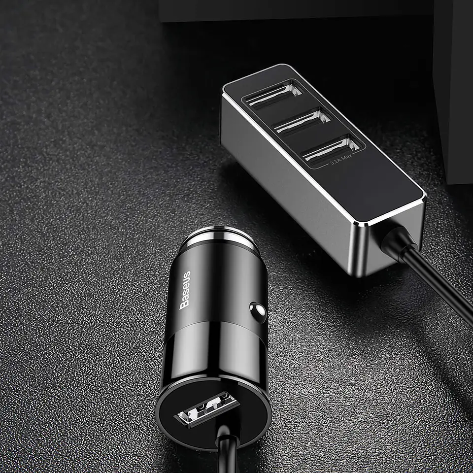 Cargador de Auto 4 USB 5.5 Amp Baseus - ElectroMundo. 2