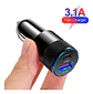 Cargador Para Auto Dual Usb + Tipo C 18w Audiolab - ElectroMundo. - Miniatura 3