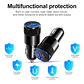Cargador Para Auto Dual Usb + Tipo C 18w Audiolab - ElectroMundo. - Miniatura 4