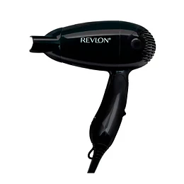 Kit Secador De Viaje Revlon + Difusor + Cepillo Y Estuche Negro - ElectroMundo