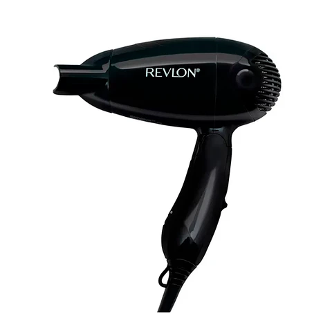Kit Secador De Viaje Revlon + Difusor + Cepillo Y Estuche Negro - ElectroMundo