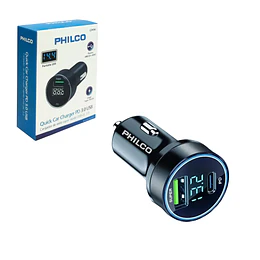 Cargador de Auto Philco USB-C - ElectroMundo.