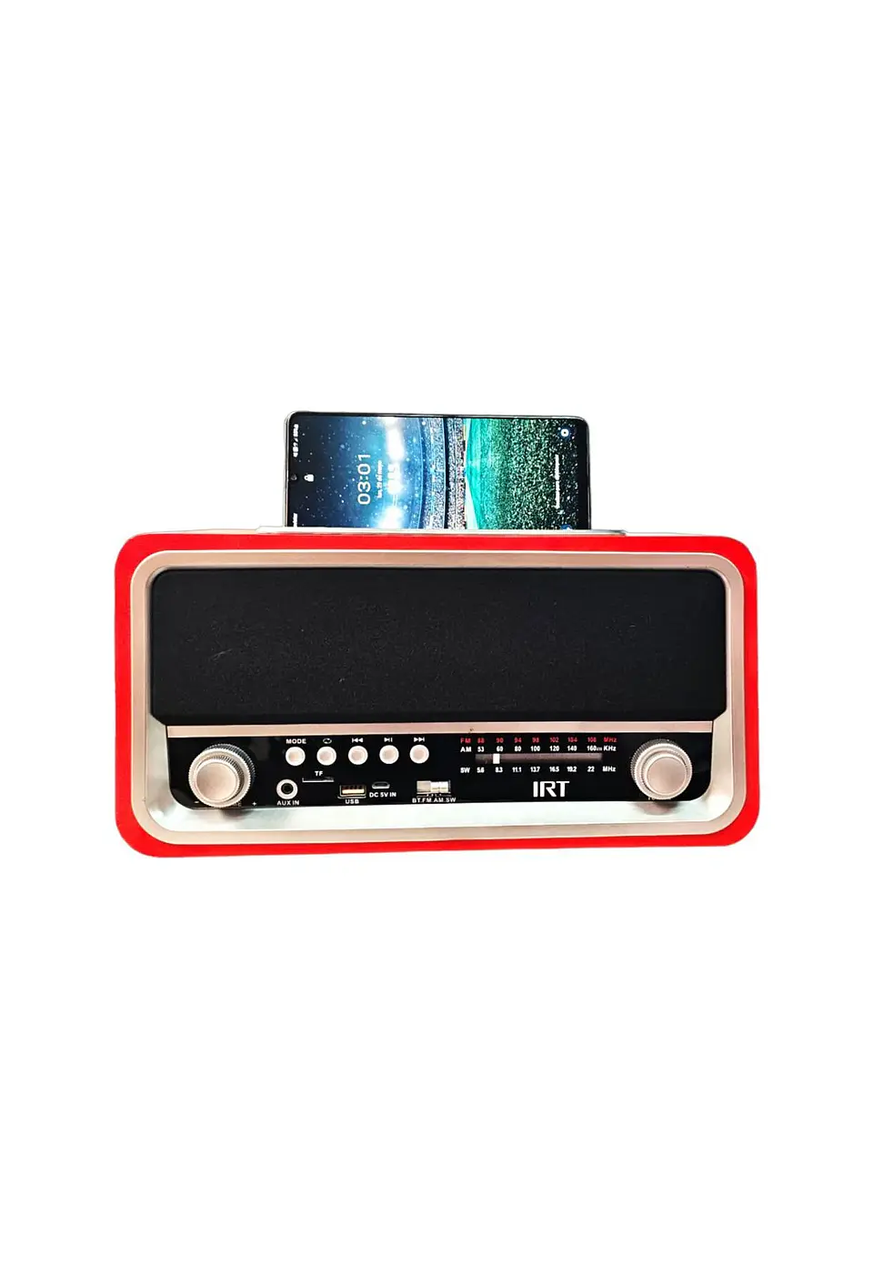 Radio Retro Vintage IRT Bluetooth /AM /FM Recargable - ElectroMundo 1