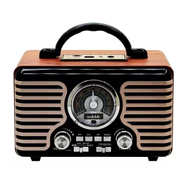 Radio Parlante RETRO5 VINTAGE AM FM BT AUDIOLAB - ElectroMundo