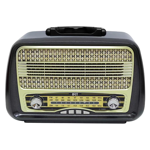 Parlante IRT Retro con Bluetooth y Sintonizador de Radio FM/AM/SW - ElectroMundo