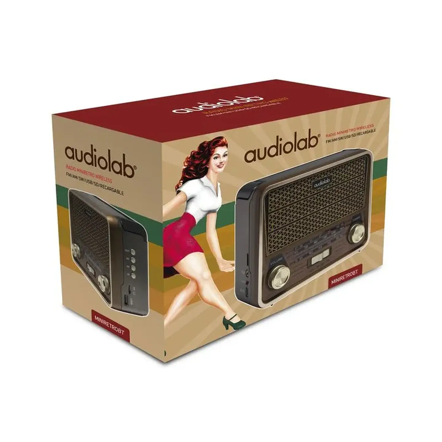 Radio Parlante MiniRetroI104BT - ElectroMundo 3