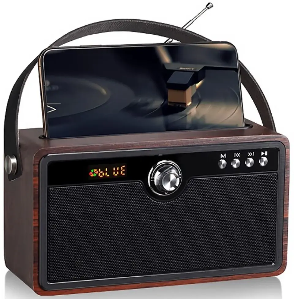 Parlante Portátil Bluetooth Madera AUDIOLAB - ElectroMundo 1