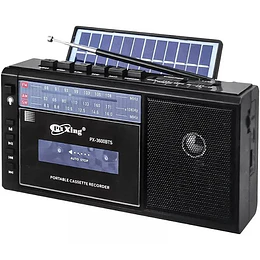 Radio Cassette Solar Bluetooth AMFM con Grabadora y USB - ElectroMundo