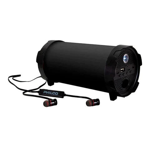 Kit Parlante Bazooka + Audífono Philco Bluetooth - ElectroMundo 