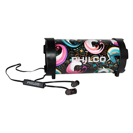 Kit Parlante Bazooka + Audífono Philco Unicornio Bluetooth - ElectroMundo 
