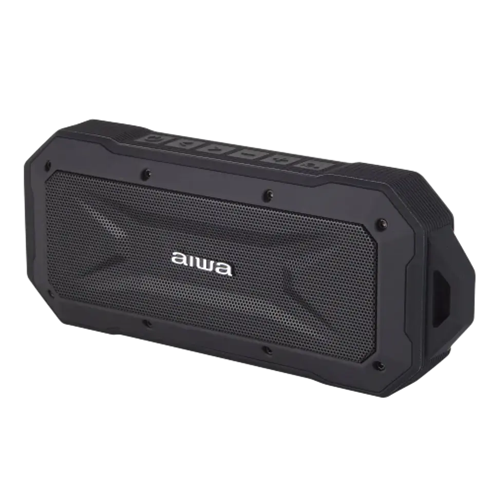 Parlante Bluetooth Aiwa X Black Resistente al Agua - ElectroMundo  1