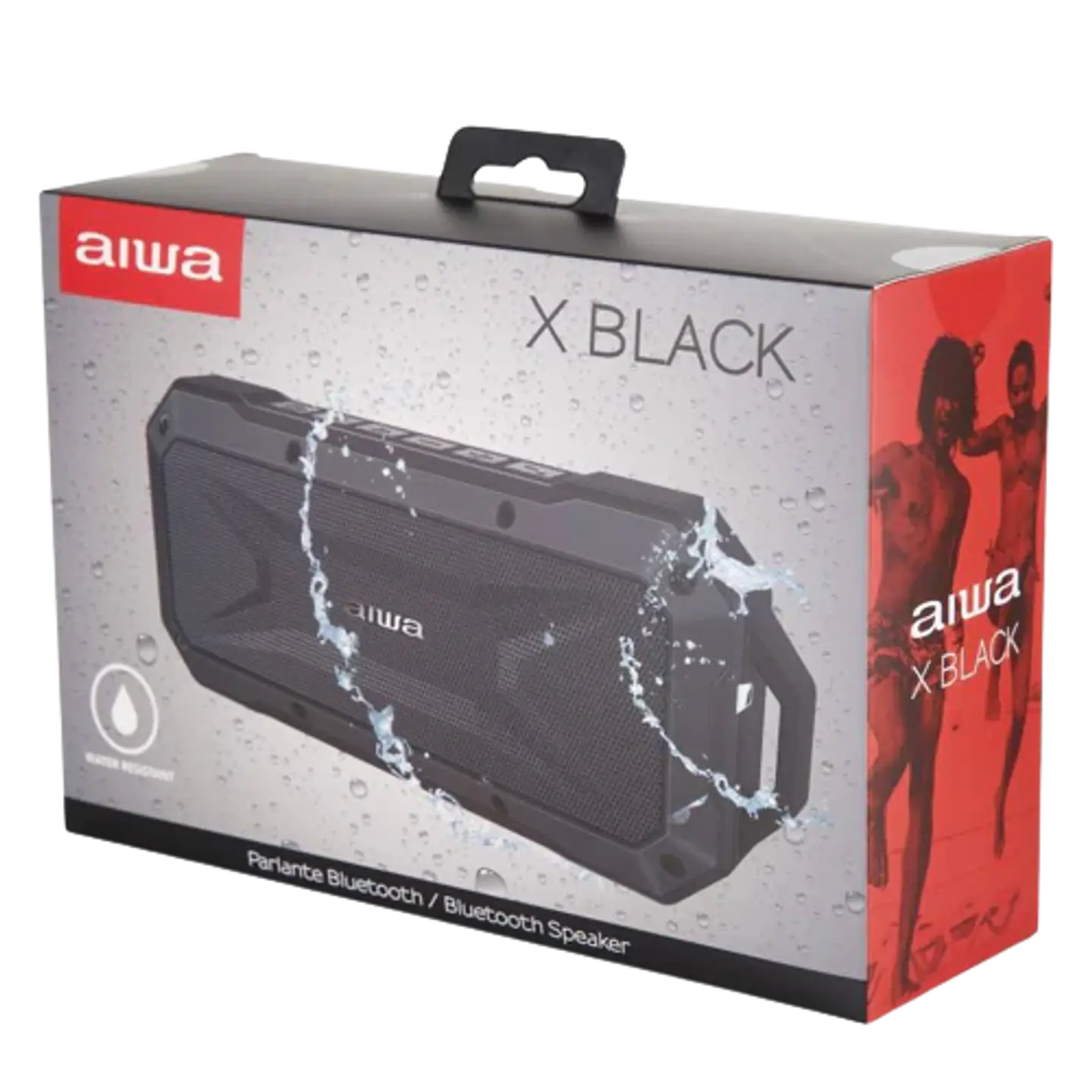 Parlante Bluetooth Aiwa X Black Resistente al Agua - ElectroMundo  2