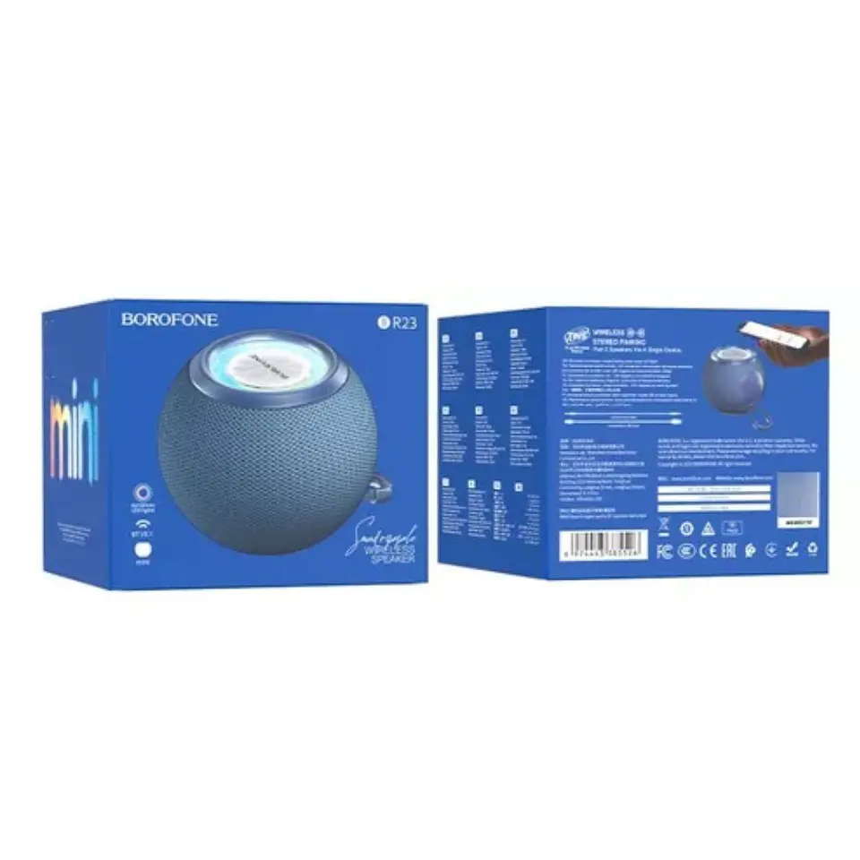 Parlante Borofone BR23 Rosado/ Azul - ElectroMundo 4