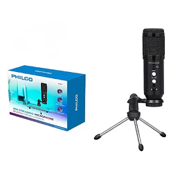 Microfono USB Streaming Philco - ElectroMundo 