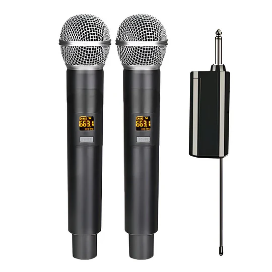 Pack de Micrófonos Inalámbricos UHF - ElectroMundo 