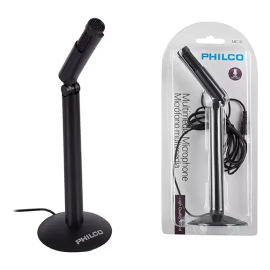 Micrófono Philco Para Pc Plug 3.5mm - ElectroMundo 