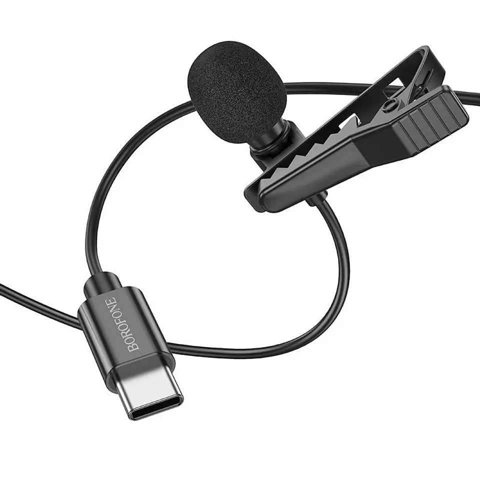 Microfono Lavalier Externo Borofone 2m Tipo C - ElectroMundo  2