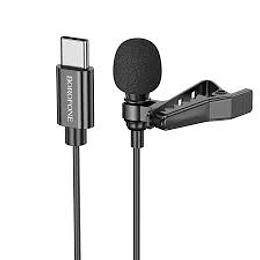 Microfono Lavalier Externo Borofone 2m Tipo C - ElectroMundo 