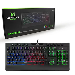 Teclado Gamer Membrana Monster Inception RGB Anti-Ghosting - ElectroMundo