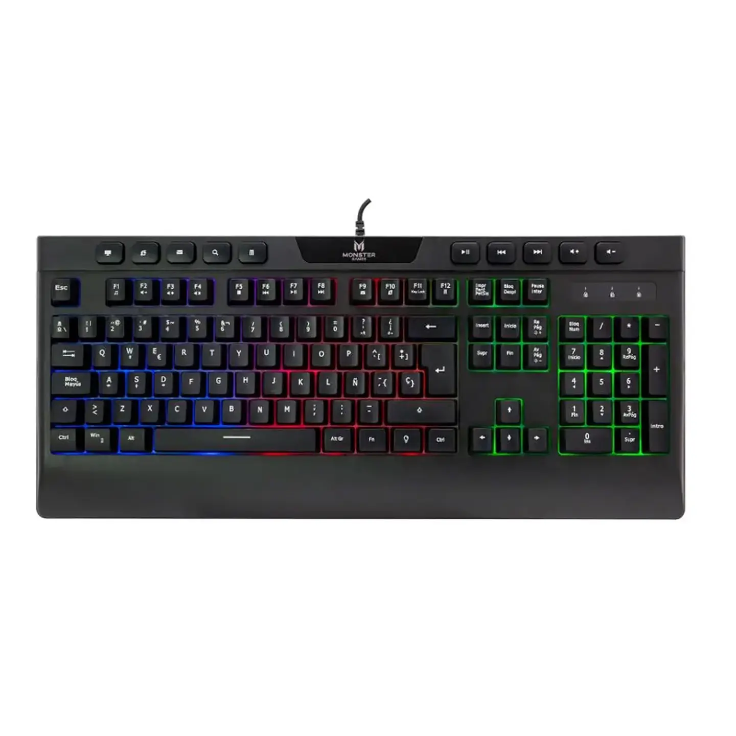 Teclado Gamer Membrana Monster Inception RGB Anti-Ghosting - ElectroMundo 3