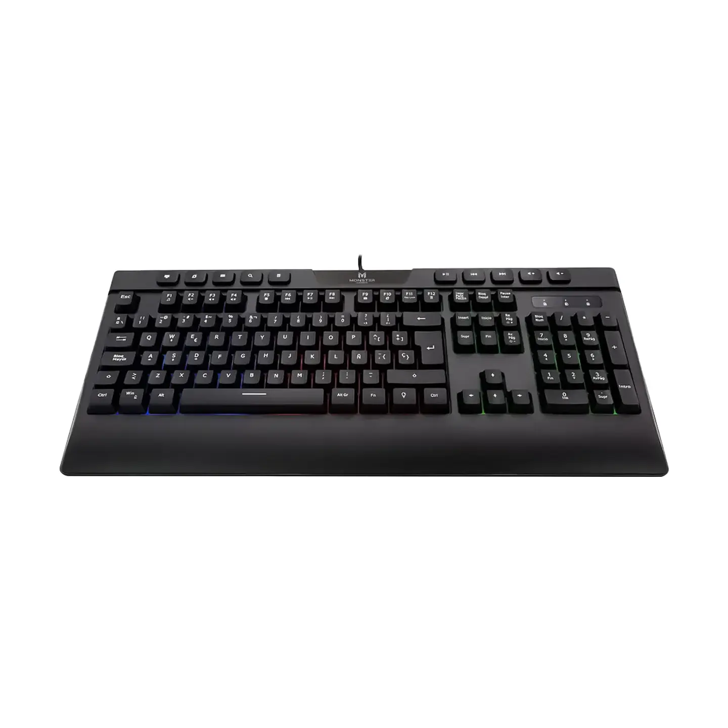 Teclado Gamer Membrana Monster Inception RGB Anti-Ghosting - ElectroMundo 2