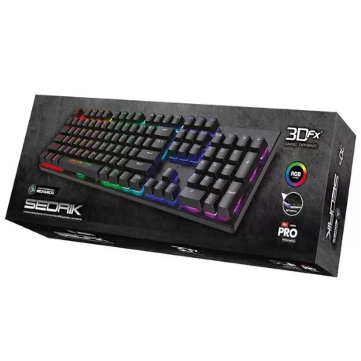 Teclado Gamer Mecánico 3dfx Sedrik Pro 9088 Usb - ElectroMundo 1