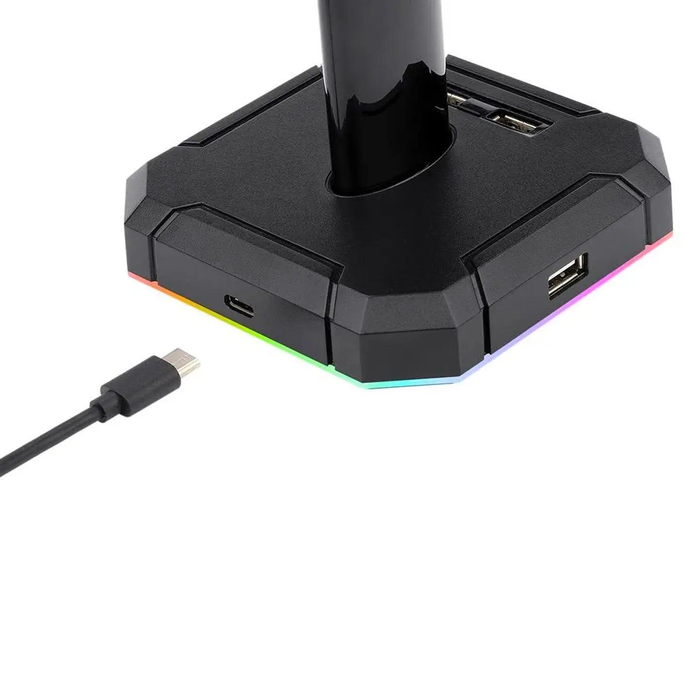 Soporte Para Audifonos Redragon Scepter Pro Ha300 Rgb Color Negro - ElectroMundo 2