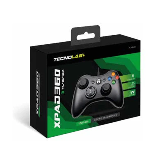 Control XBOX 360 Con cable TL454BK - ElectroMundo