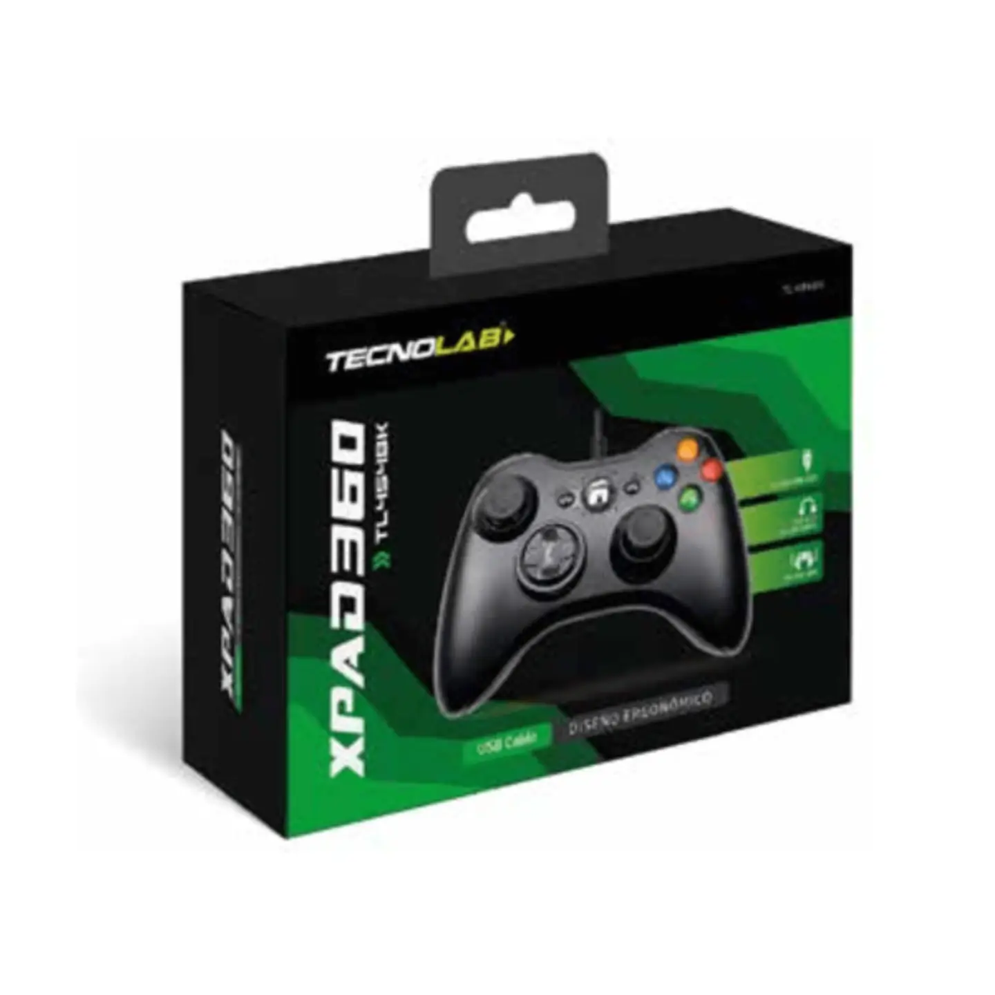 Control XBOX 360 Con cable TL454BK - ElectroMundo 1