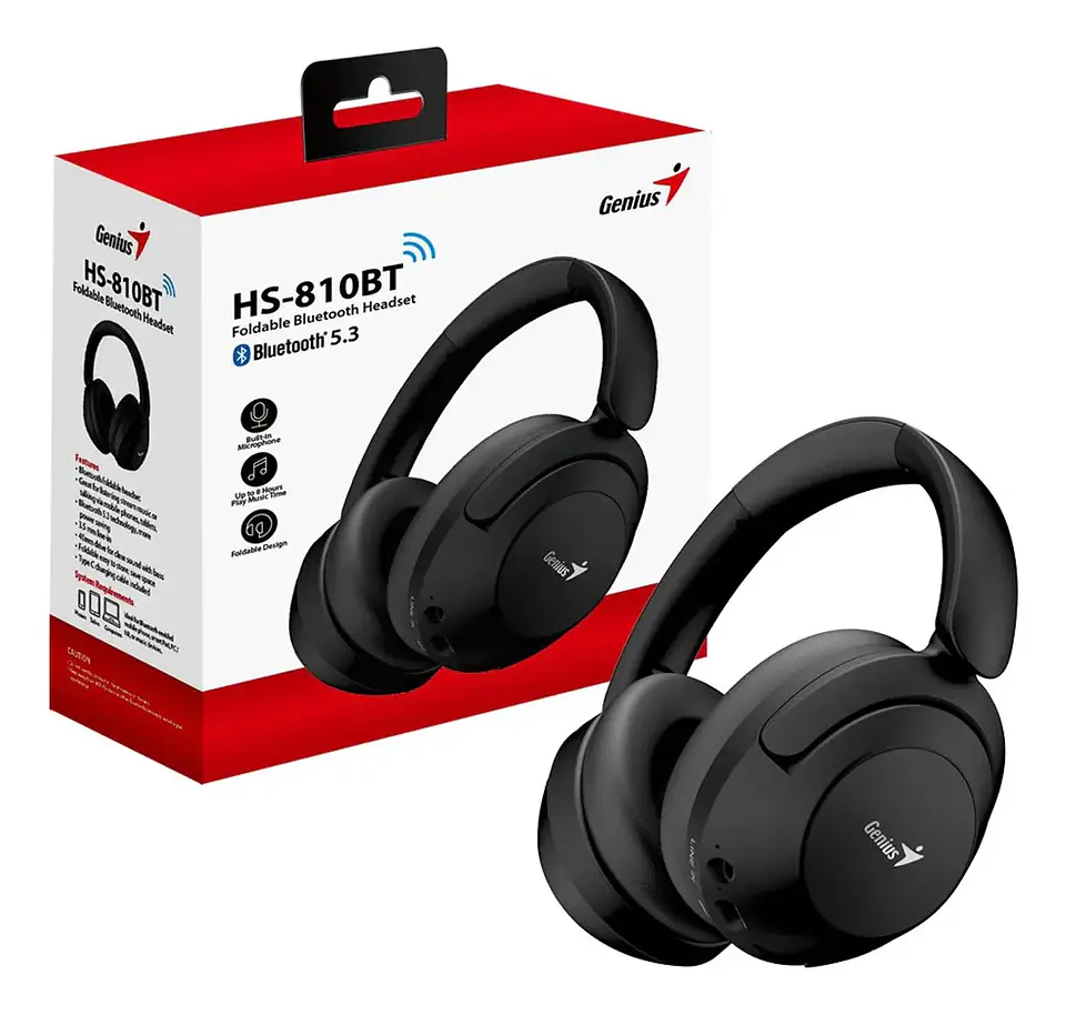 Audifono Genius HS-810BT Headband Negro 2