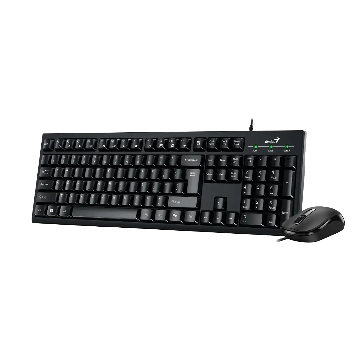 Kit Genius Teclado & Mouse Copilot USB KM-100SE-BK 2