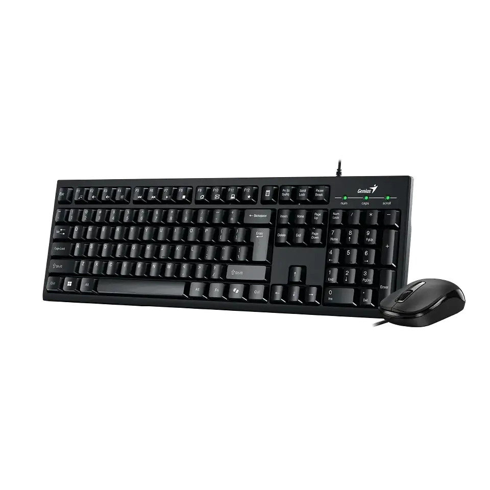 Kit Genius Teclado & Mouse Copilot USB KM-100SE-BK 2