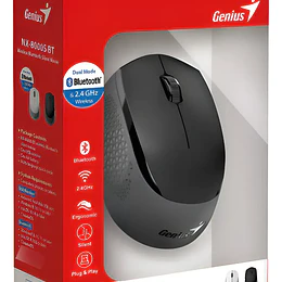 MOUSE GENIUS NX-8000S BLUEOOTH 2,4GHZ  NEGRO/GRIS