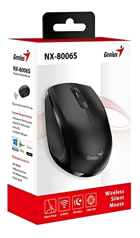 MOUSE GENIUS NX-8006S INALAMBRICO 2,4GHZ TYPO-C